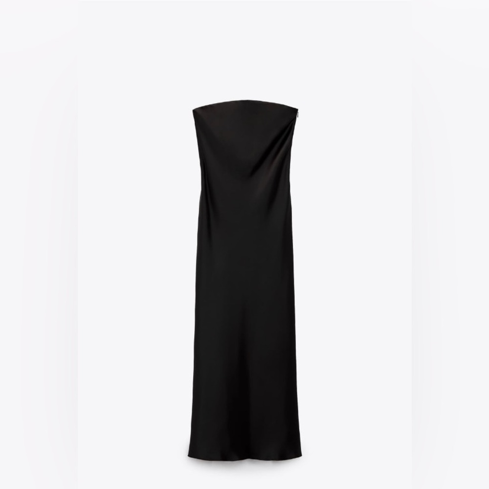 Satin Strapless dress